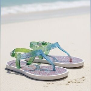 Girls Colorful Glitter Sandals